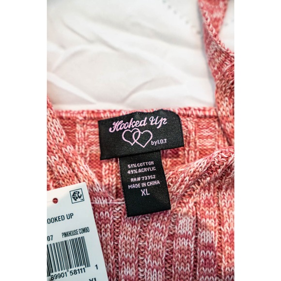 Hooked UP Tank Top, Pink, XL - Picture 4 of 5